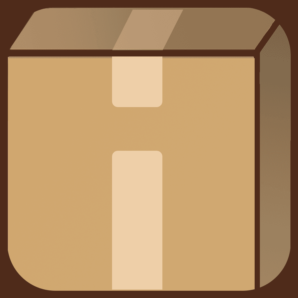Inventory Now app icon, a kraft cardboard box